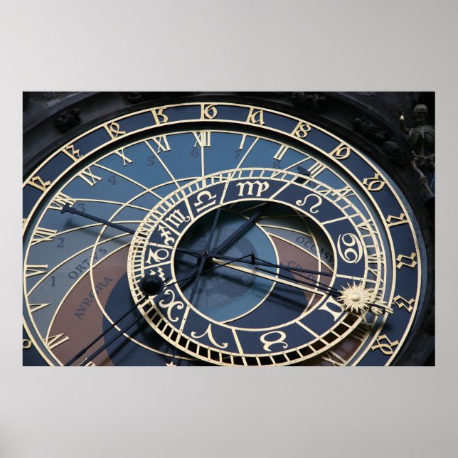 Astronomische Uhr Poster (Vorne)