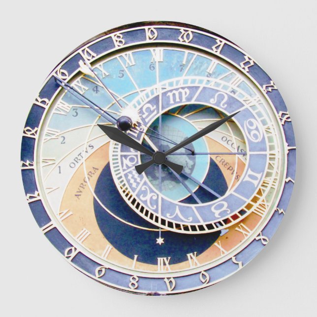 Astronomische Uhr, Prag-Gewohnheits-Uhr Große Wanduhr (Vorderseite)