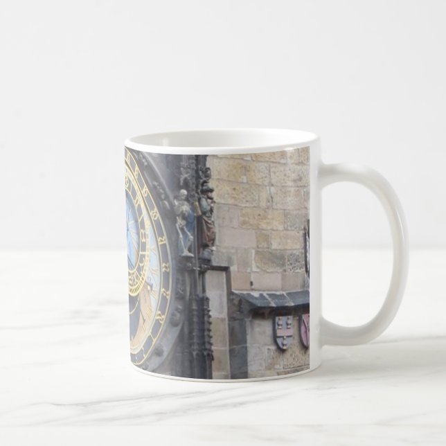 Astronomische Uhr Prags im alten Rathausplatz Kaffeetasse (Rechts)