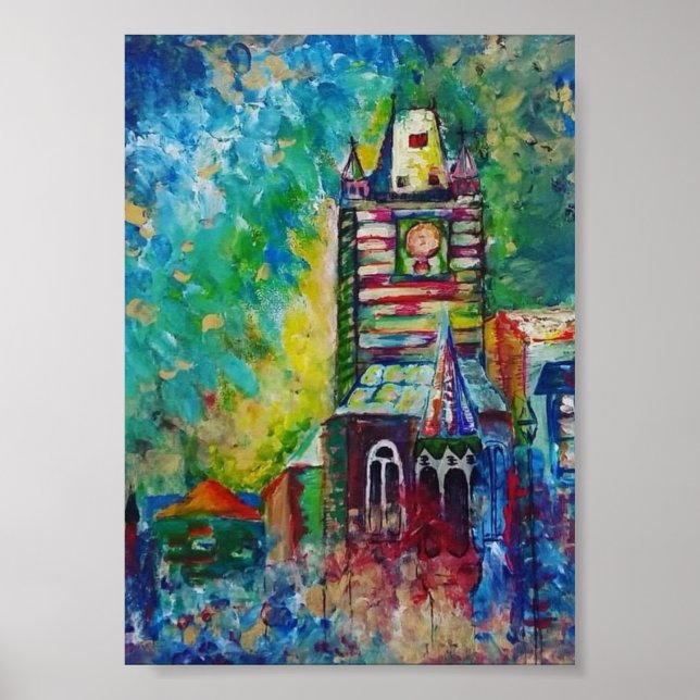 Astronomischer Uhrturm - Prag Print Poster (Vorne)