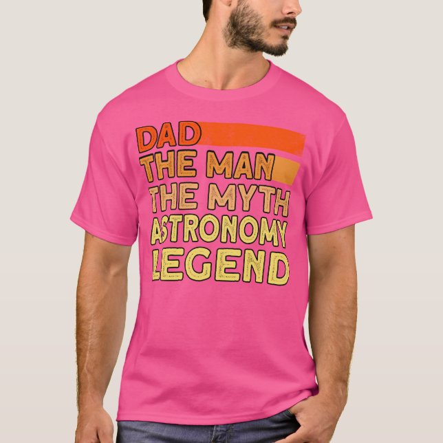 Astronomischer Vater - Galaxie Astronomie T-Shirt (Vorderseite)