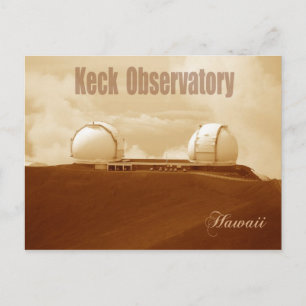 Astronomisches Observatorium Keck, Mauna Kea, Hawa Postkarte