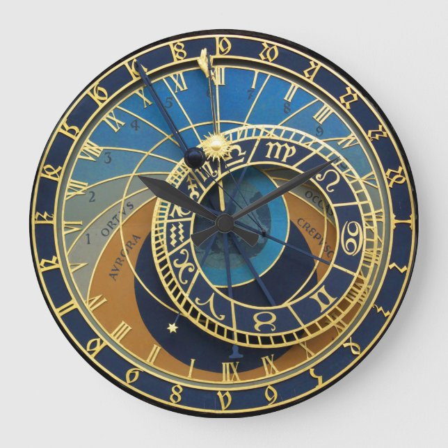 Astronomisches Uhr-Prag Orlog Große Wanduhr (Vorderseite)