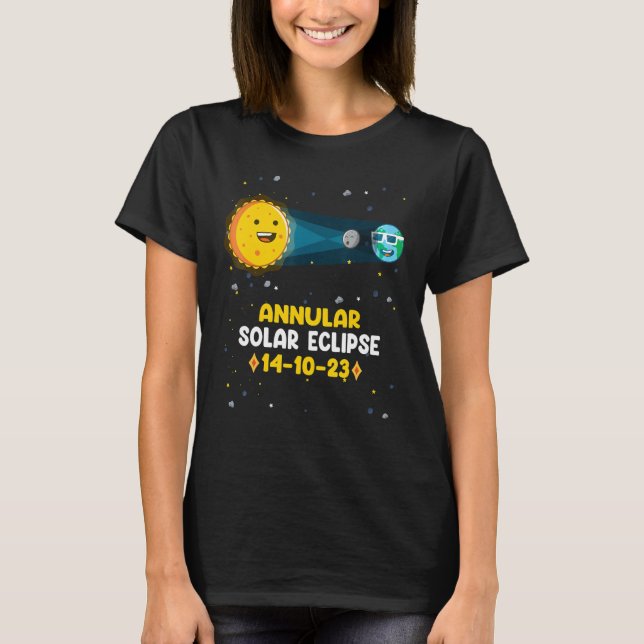 Astronomy  Annular Solar Eclipse 14 10 23 Nevada T-Shirt (Vorderseite)
