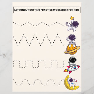 ASTRONOUT CUTTING PRACTICE WORKSHEET FOR KIDS