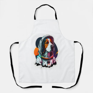 Astronout Dog Mascot 3 Schürze