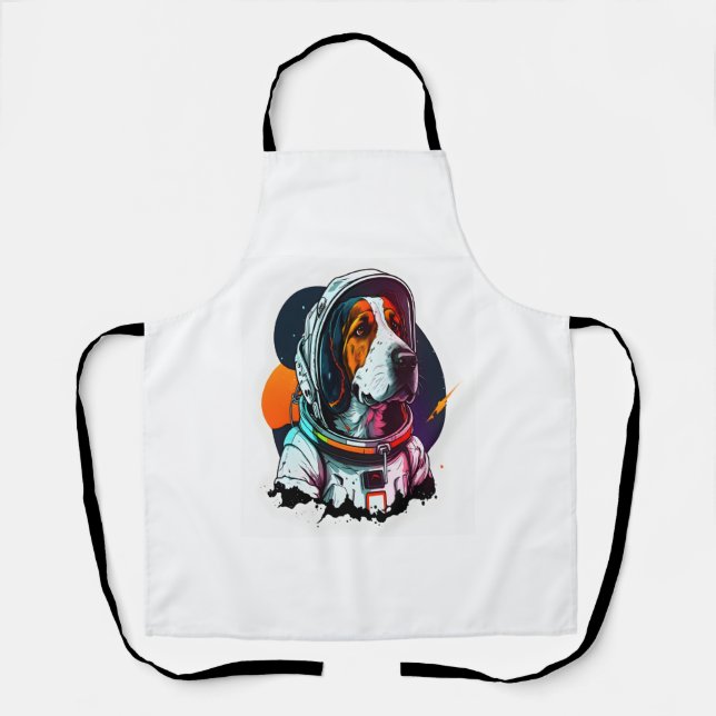 Astronout Dog Mascot 3 Schürze (Vorderseite)