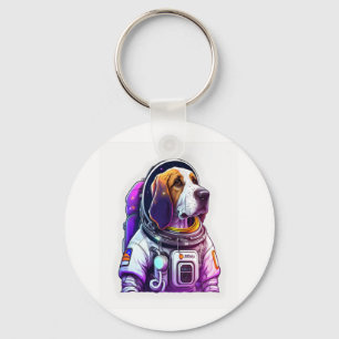 Astronout Dog Mascot Schlüsselanhänger