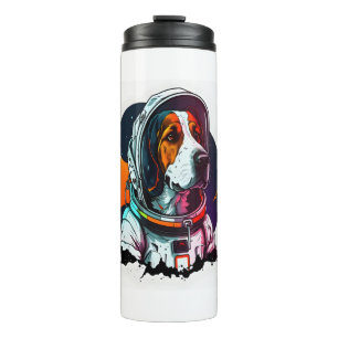Astronout Dog Mascot Thermosbecher
