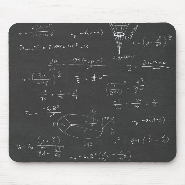 Astrophysikdiagramme und -formeln mousepad (Vorne)