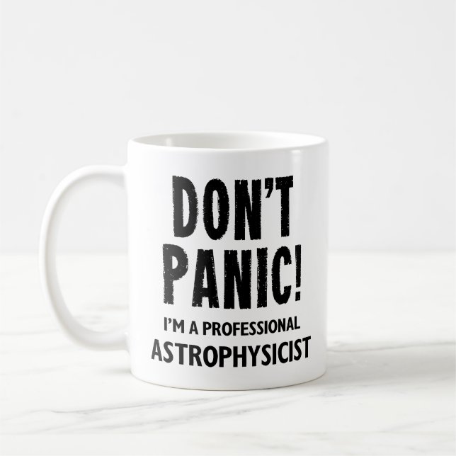 Astrophysikergeschenk Kaffeetasse (Links)