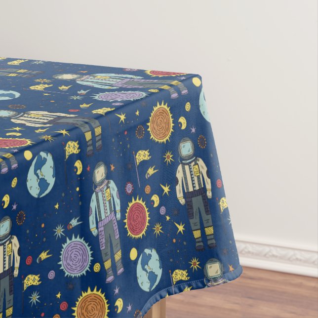 Astrounaut Space Man farbenfroh Tischdecke (Beispiel)