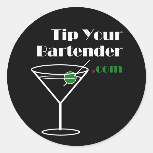 Astuce votre sticker Bartender.com (Devant)
