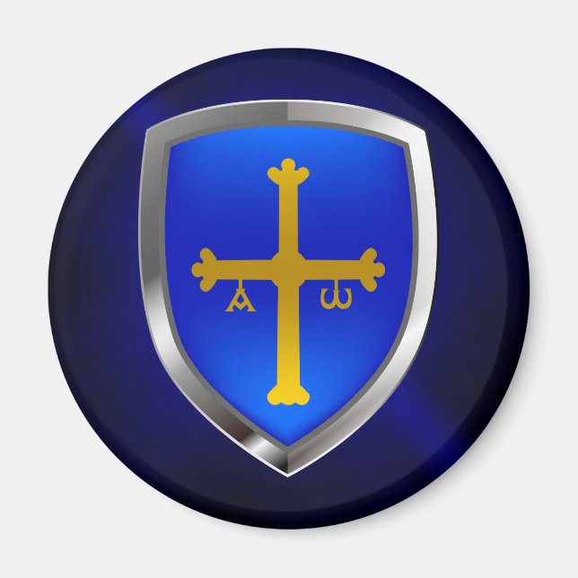 Asturias Metallic Emblem Magnet (Vorne)