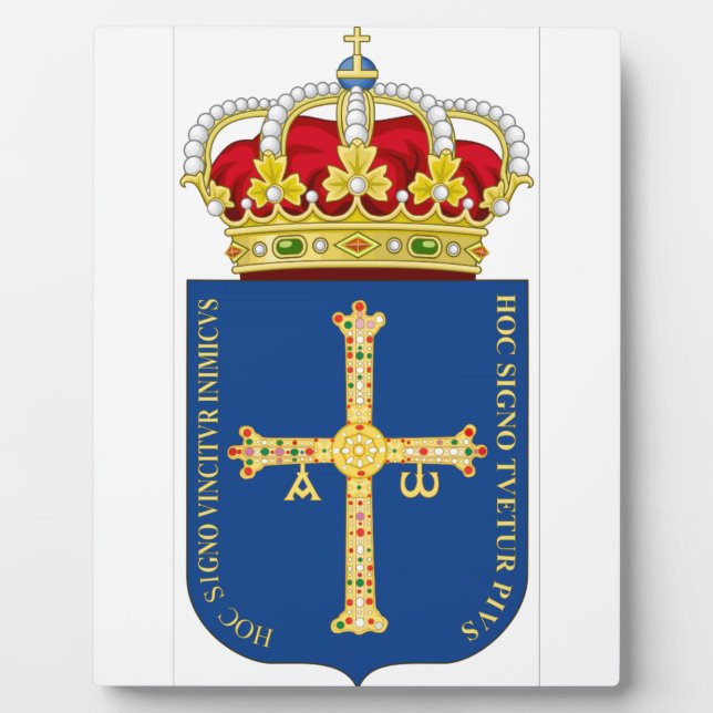 Asturias-Wappen (Spanien) Fotoplatte (Vorderseite)