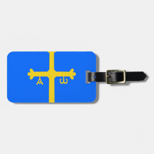 Asturien-Flagge (Spanien) Gepäckanhänger