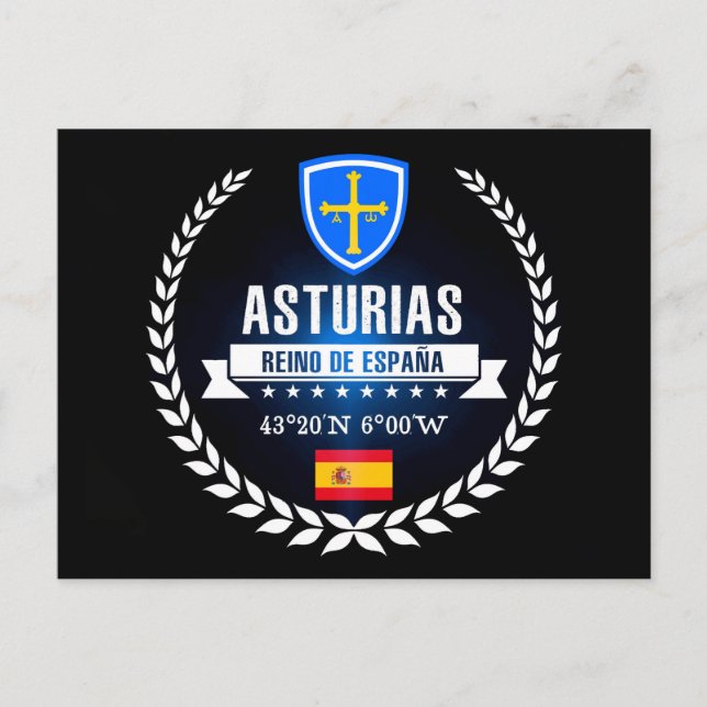 Asturien Postkarte (Vorderseite)