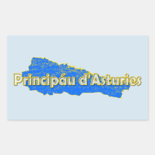 Asturien Rechteckiger Aufkleber