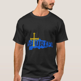 Asturische Karte und Flagge - Not leidende Asturie T-Shirt