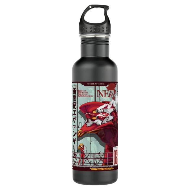 Asuka Langley Sohryu - Evangelion Classic Edelstahlflasche (Vorderseite)