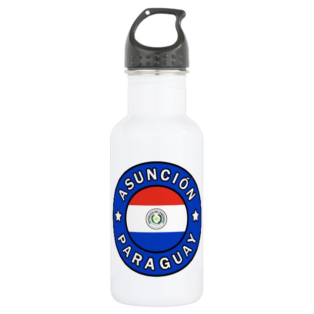 Asunción Paraguay Edelstahlflasche (Vorderseite)