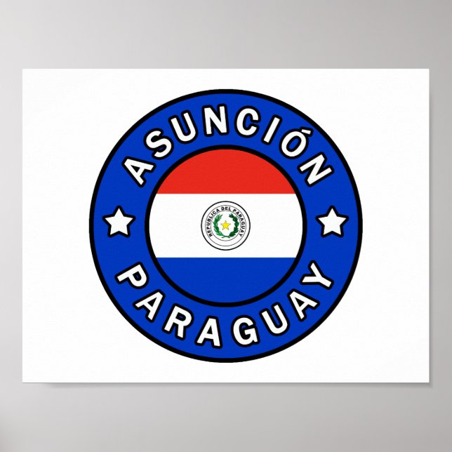 Asunción Paraguay Poster (Vorne)