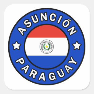 Asunción Paraguay Quadratischer Aufkleber