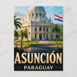 📍 Asunción Paraguay Reise Andenken Postkarte