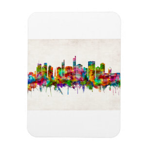 Asuncion Paraguay Skyline Magnet