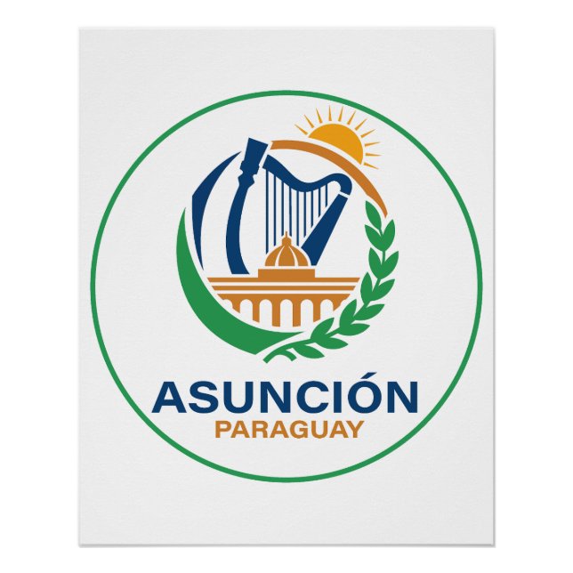 Asuncion Paraguay South America Poster (Vorderseite)