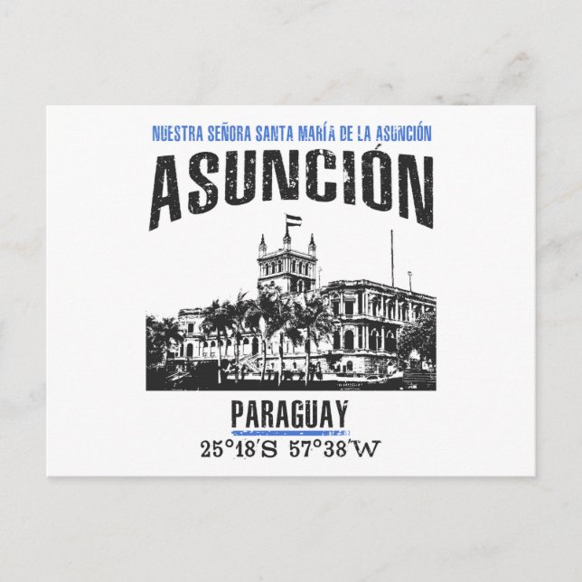 Asunción Postkarte (Vorderseite)