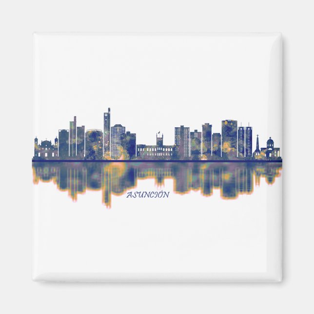 Asunción Skyline Magnet (Vorne)