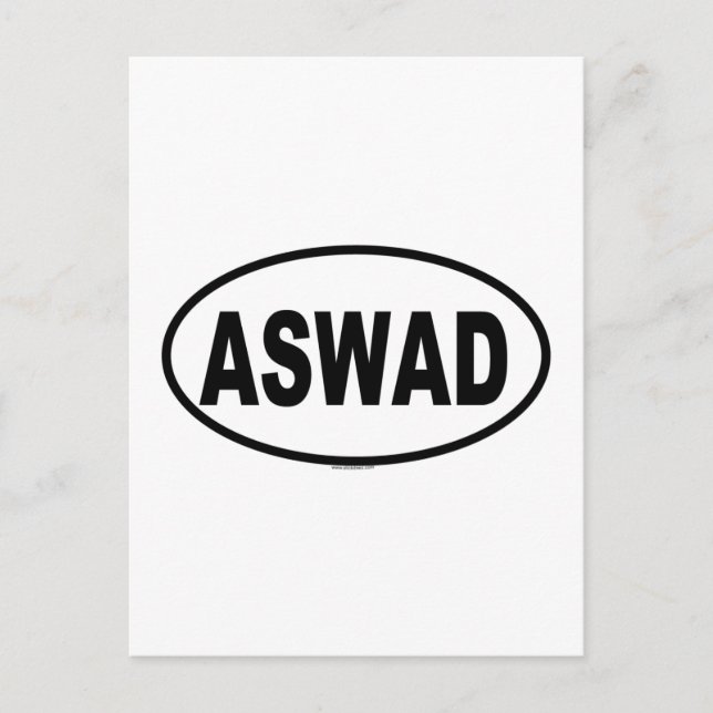 ASWAD POSTKARTE (Vorderseite)