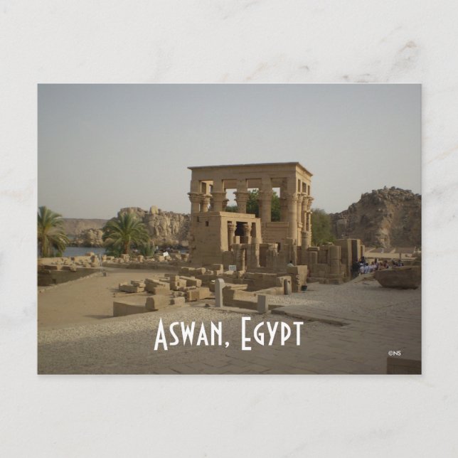 Aswan, Ägypten Postkarte (Vorderseite)