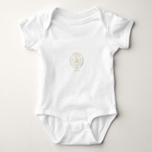 Aswan-Segelboot-Minimalist-T-Shirt – TotaArt Luxus Baby Strampler