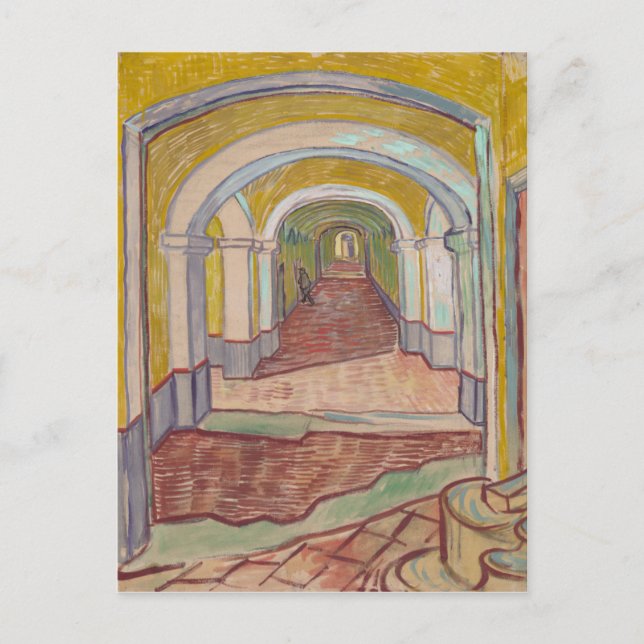 Asylkorridor von Vincent Van Gogh Postkarte (Vorderseite)