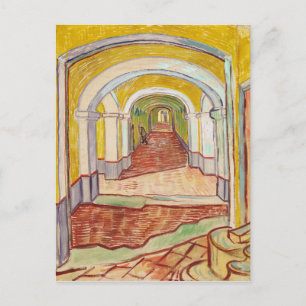 Asylkorridor (von Vincent van Gogh) Postkarte