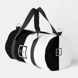 Asymetrie bei Schwarz-Weiß-Duo-Schachbrett Duffle Bag