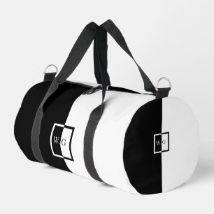 Asymetrie bei Schwarz-Weiß-Duo-Schachbrett Duffle Bag