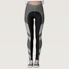 Asymetrische Seitenband-Monochrom-Leggings Leggings