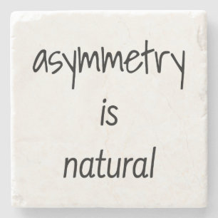 Asymmetrie ist der natürliche Untersetzer aus Marm
