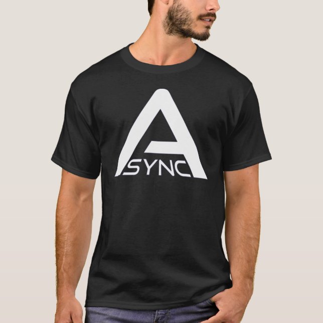 ASYNC - Hintergrundbild-Forschung T-Shirt (Vorderseite)