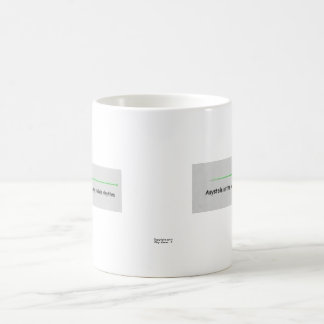Asystolie   "der einzige stabile Rhythmus " Kaffeetasse