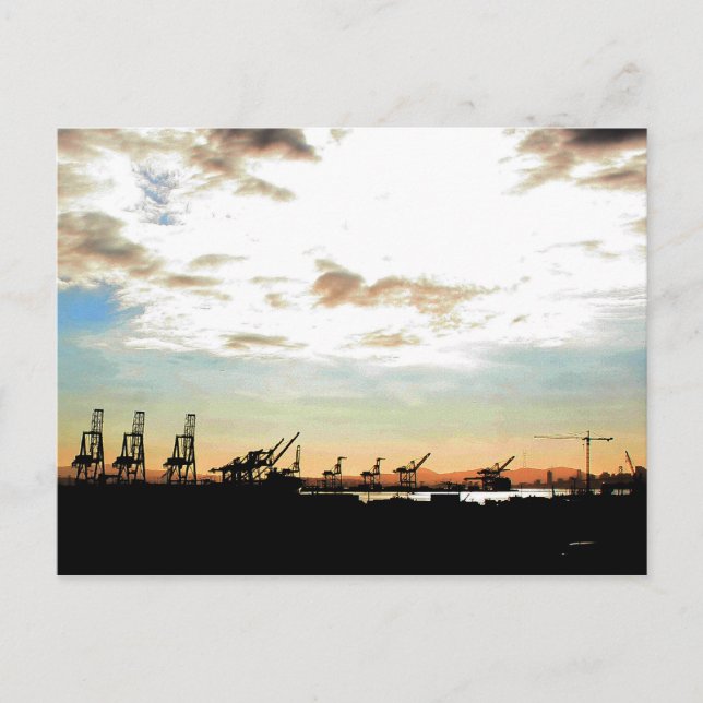 AT-AT-Invasion in Oakland Postkarte (Vorderseite)