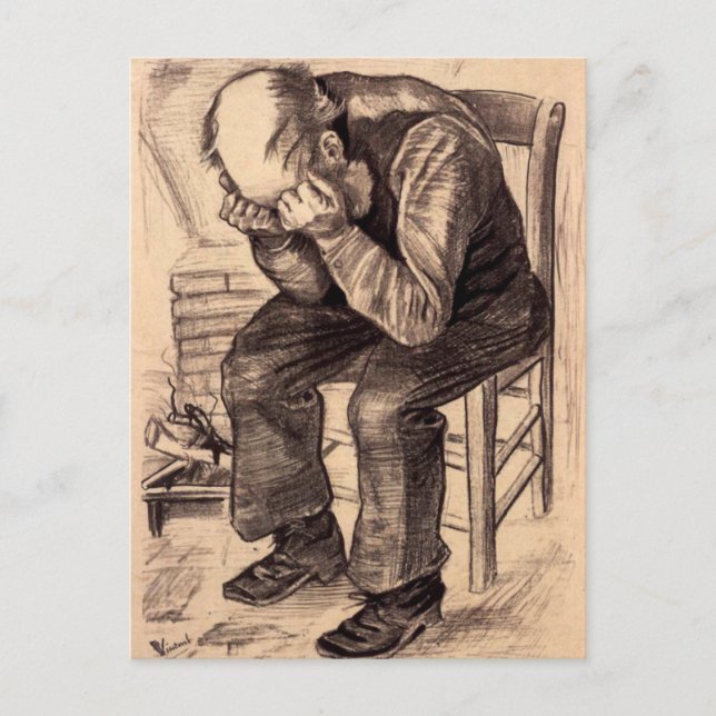 At Eternitys Gate - Van Gogh Postkarte (Vorderseite)