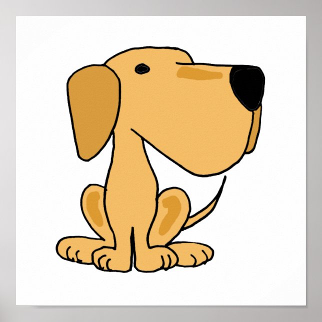 AT-Gelbes Labrador Retriever Poster (Vorne)