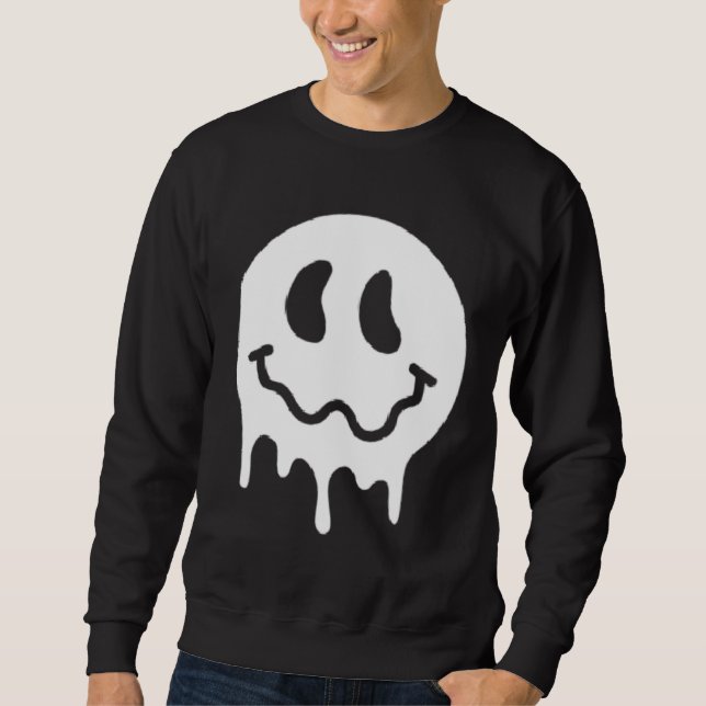 At Least My Trauma Made Me  Positive Saying Groovy Sweatshirt (Vorderseite)