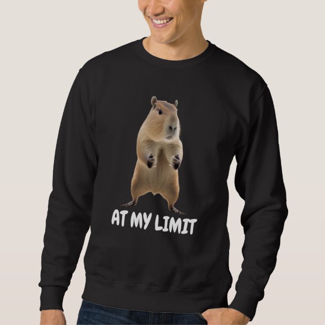 At My Limit Angry Capybara Sweatshirt (Vorderseite)