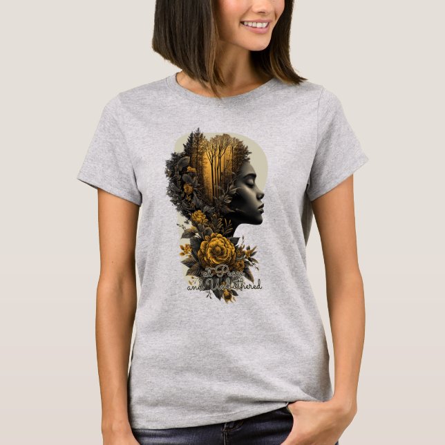 At Peace and Unbothered - Premium Graphic Tee  (Vorderseite)