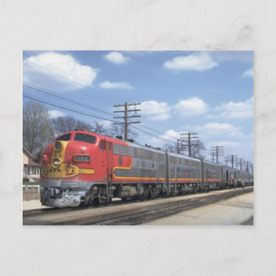 AT&SF EMD F-7 POSTKARTE